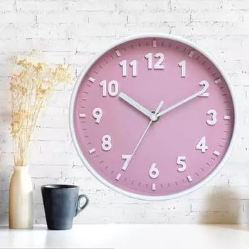 Simple Fashion Wall Hanging Clock Stereo Silence Travel Time Accurate Wall-mounted Clock for Children s Study Wall Decoration синий