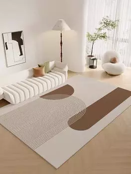 Простой геометрический кристальный бархатный ковер, нескользящий и устойчивый к грязи, коврик для дивана, журнального столика, большой ковер для гостиной 1200MMx1600MM