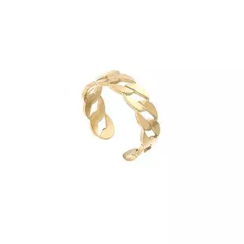 Simple Geometric Hollow Titanium Steel Ring, The Same Style For Men And Women, Fashionable Niche Design, High-End Stainless Steel Ring Opening adjustable