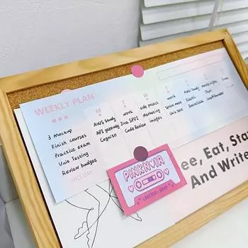 Simple Gradient Learning Notebook 50 Sheets Student Notepad 120g Thick Double-Sided Paper Ledger Decoration Materials 2pcs