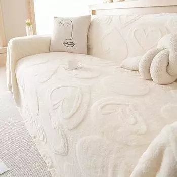 Простое высококачественное плюшевое полотенце для дивана, всеобъемлющее универсальное покрывало для дивана, чехол от пыли, одеяло для ворса 180*130cm