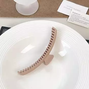 Simple Large Hair Claw Clips Plastic Hair Clips Matte Color Shark Clips Women Hair Accessories Daily Headwear