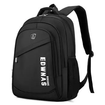 Simple Letter Printed Backpack With Large Capacity For Men Business Bag Computer