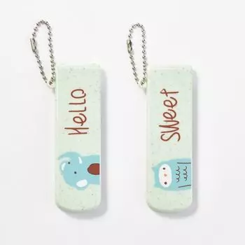 Simple Lovely Animals Cartoon Comb Plastic Hairdressing Makeup Comb Foldable Cute Pocket Hair Brush Students