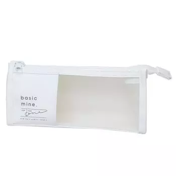 Simple mesh pen pouch basic mine [white]