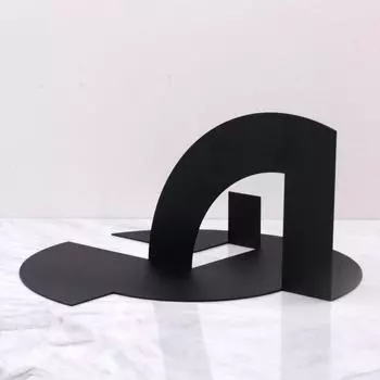 Simple Modern Black Metal Creative Origami Art Geometric Ornaments Model Living Room Sales Office Desktop Decoration