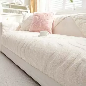 Simple Modern Sofa Cushion Autumn and Winter Light Luxury Non-Slip Sofa Plush Cover 70x70