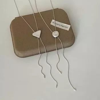 Простое нишевое геометрическое круглое треугольное выдвижное длинное ожерелье, женственное, универсальная шейная цепочка, цепочка для свитера