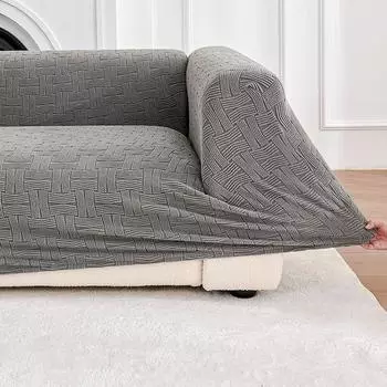 Простой цельный эластичный чехол для дивана, универсальный универсальный чехол на четыре сезона, универсальный чехол для дивана с защитой от царапин 90—140cm