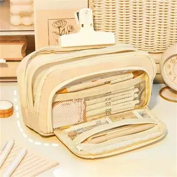 Simple Pencil Bag Large Capacity Stationery Holder Bag Large Capacity Pen Case Children Gifts