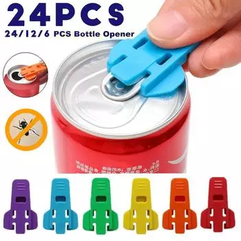 Simple Portable Bottle Opener Reusable Easy Can Opener Sealed Drink Beer Cola Opener Lid Remover Kitchen Supplies Camping Tools