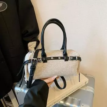 Simple portable pillow bag women s summer new fashion versatile casual shoulder messenger bag чёрный