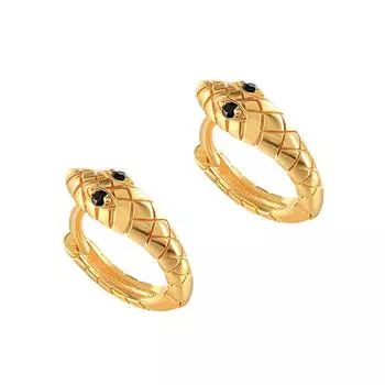 Simple S925 Sterling Silver Personalized Fun Snake Stud Earrings, Street Talent Cool Hip-Hop Style Rear Hanging Earrings 925 Silver