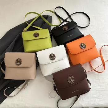 Simple Small Square Bag New Fashion Trendy Casual and Fashionable Solid Color Crossbody Bag Korean Version Women s Shoulder Bag Trendy
