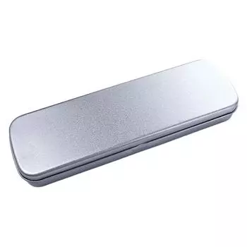 Simple Student Metal Silver Pen Box Stationery Box Pencil Box Pencil Storage Box Pencil Case серебряный