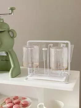 Simple Style Metal Cup Holder Household Red Wine Round Upside Down Creative Iron Water Kitchen Storage белый