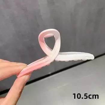 Simple Sweet Gradient Pink Hair Claw Clip for Women s Fashion Flat Hair Shark Clip New Korean Style Girl Hair Accessories
