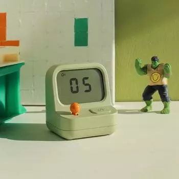 Simple Timer Convenient Alarm Clock Children Learn Time Planning Backlit Kitchen Countdown Clock Easy To Operate зелёный