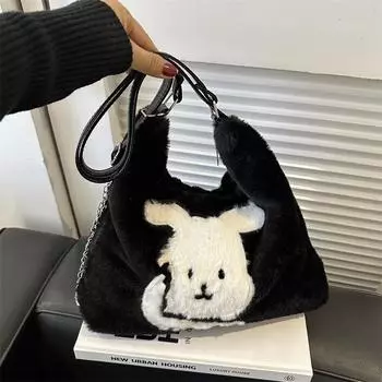 Simple Tote Bag New Winter Simple Casual Fashion Handbag Fashion Large Capacity Fashionable Shoulder Bag