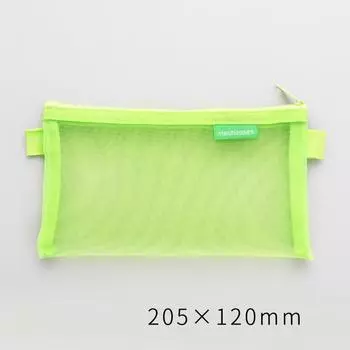 Simple Transparent Mesh Pencil Case Storage Student Pencil Bag Large Capacity Pouches Stationery
