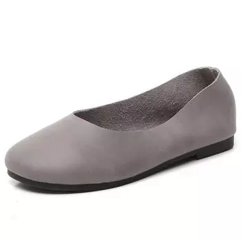 Simple Zen Handmade Leather Бабушкины Туфли - Женские Туфли На Мягкой Подошве Для Всех Сезонов 36 красный