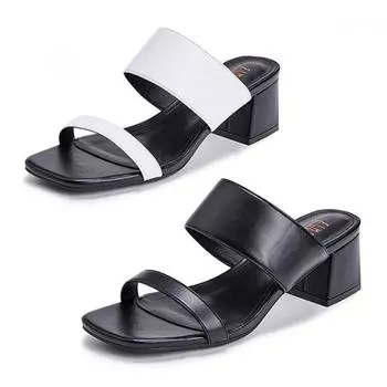 Simplet By ESquire [прямое управление] Женские туфли-мюли ESquire S Square HeelS dmSd903 904 01YXCMSD903BK/225