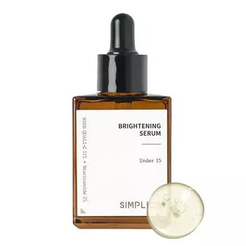 SIMPLICA Niacinamide Brightening Vigan Serum 30ml Hypoallergenic Skin Glow Эластичность Успокаивающий 30ml