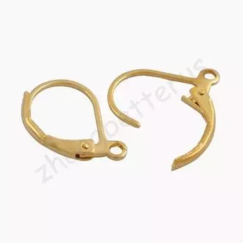 Simplicity 50 шт 11*16 мм французские серьги своими руками золотисто-серебристые ушные крючки ювелирная фурнитура серьги карабины застежки Aolly золотистый