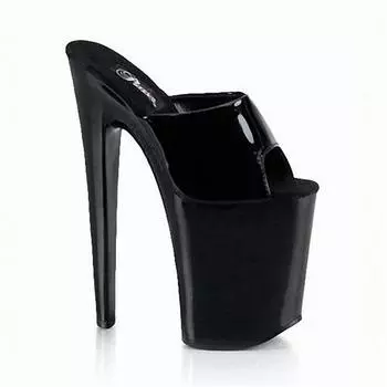 Simplicity - Temperament Каблук 20 см, босоножки-столы, шпилька 34 чёрный