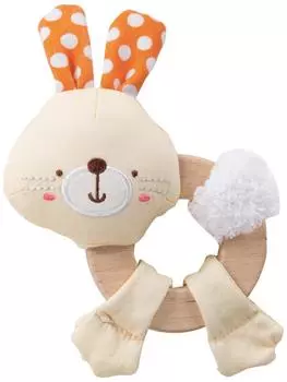 Simply Bright Starts Clutch Hold Wood Toy Rabbit by Kids II & (11146-02)