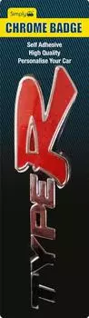 Simply CB46 Type R Chrome Badge