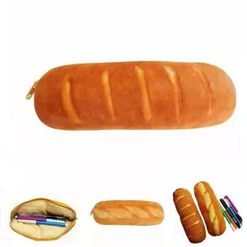 Имитация хлеба, пенал, канцелярские принадлежности, посылка, многофункциональная сумка для ручек, кошелек, школьные принадлежности, Cartuchera