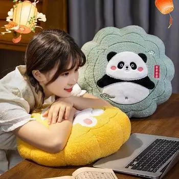 Имитация подушки Mooncake Маленькая кукла-кролик Кукла-панда Девочка Спящая тряпичная кукла Свинья Мягкая игрушка 10cm (pendant)