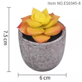 Simulated Succulent Plant Bonsai, Small Potted Pulp Pot, Simulated Potted Plant Ornament Balcony