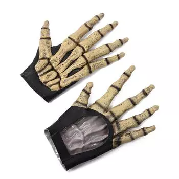 Simulated Werewolf Vinyl Gloves Plush Makeup Party Props Funny Halloween Cosplay Gloves Carnival style4