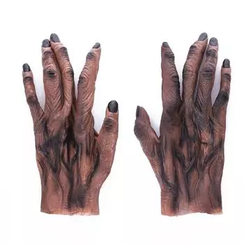 Simulated Werewolf Vinyl Gloves Werewolf Makeup Party Props Halloween Cosplay Gloves Carnival style1