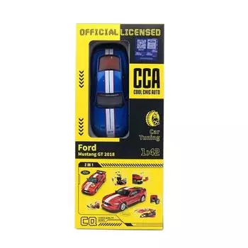 Simulation Alloy Ford Mustang Racing Car Assembly Model Toy Collection And Play