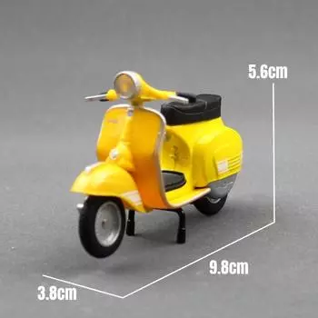 Simulation Alloy Vespa Electric Scooter Model Toy For Collect And Display