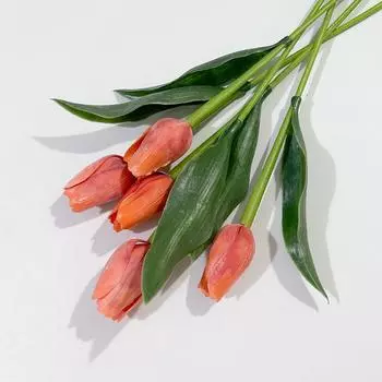 Simulation Artificial Pe Tulip Bouquet, Mini Fake Flower Home Decoration Wedding Arrangement