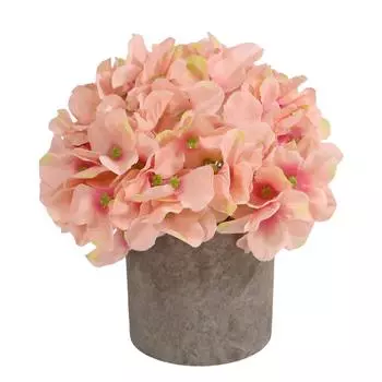 Simulation Ball Hydrangea Large Ball Hydrangea Guide Handmade Materials Silk Flower Wedding Simulation Flower темно-розовый