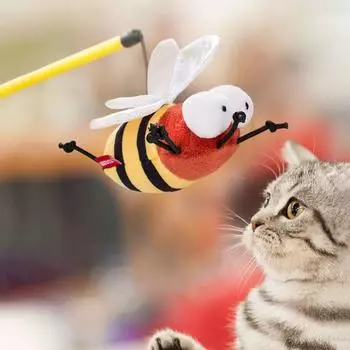 Simulation Cat Squeaky Insect Toy Bite Resistant Cat Teaser Toy Relieving Boredom Style A