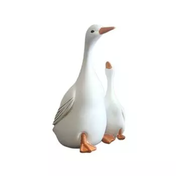 Simulation Duck Toy Synthetic Resin Mother and Baby Duck Model for Household Tabletop Living Room Large