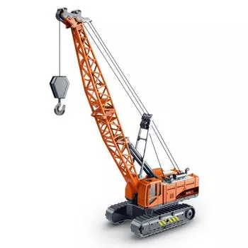Simulation Foldable Crawler Crane, Inertial Engineering Crane Model, Boy Toy Construction Vehicle