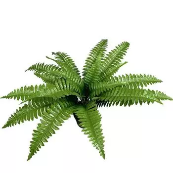 Simulation Green Plants Big Persian Leaves Green Leaves Fern Plants Bundle Hotel Road Guide Outdoor Grass Greening Scene