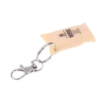 Simulation Mini Compressed Grain Bag Pendant Keychain Perfect Gift For Coast Guard Or Spaceforce Veteran 1Pc