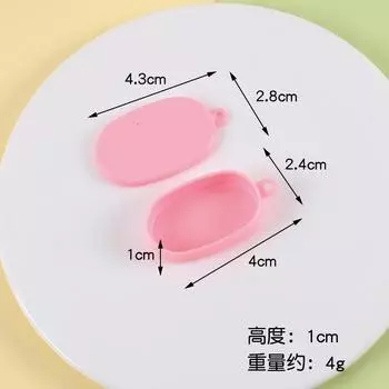 Simulation Mini Fast Food Box Miniature Food Game Diy Handmade Lunch Box Bento Box Play House Toy Scene Ornament розовый