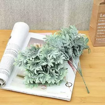 Имитация растений 4 ветки DIY многоразовые красивые ложные листья гибискуса Cottonrose зеленые растения товары для дома зелёный