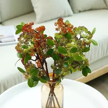 Имитация растений, ощущение маленьких прекрасных фруктов, украшение дома, имитация цветов, реквизит для фотографий, искусственные цветы циан