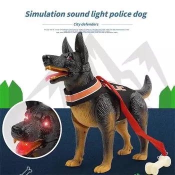 Simulation Puppy Model Electric Walking Children Toys Gift with Light Effect