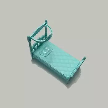 Simulation Small Furniture Children Play House Toys Miniature Bathroom Outdoor Dining Room Bedroom Scene Mini Furniture